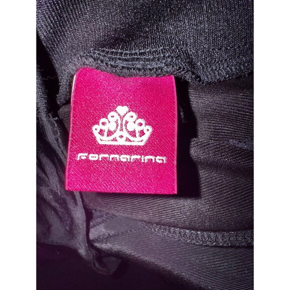 Fornarina Black Ruched Skirt Large Y2k Casual Trendy Athleisure Italy Retro City - Picture 3 of 9